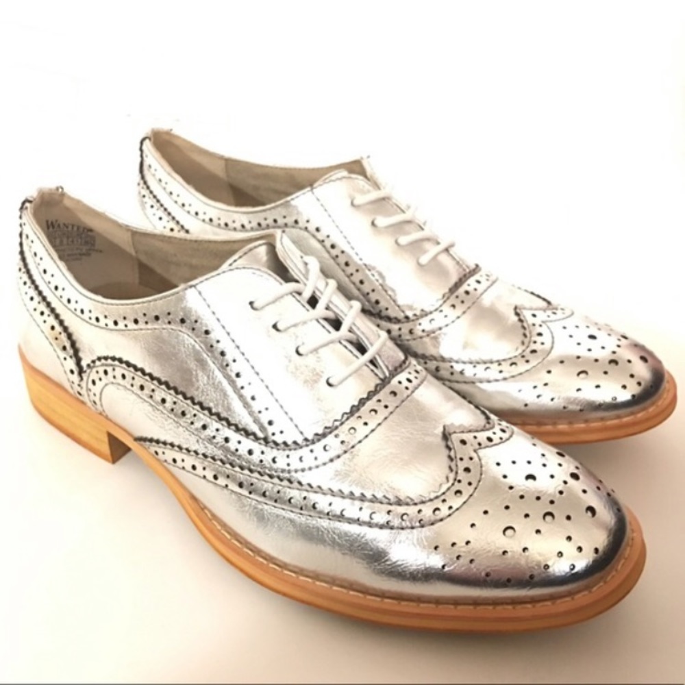 Stylish Metallic silver shoes